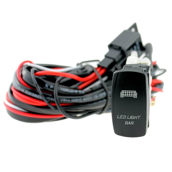FlyFlise LED Light Bar Rocker On/Off Switch with Relay Wiring