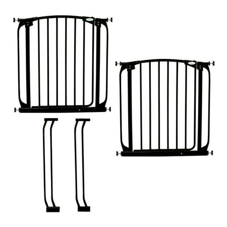 UPC: 0878931007876 | Dreambaby Black Metal Chelsea Auto Close Baby Security Gate Value Pack