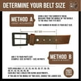 thumbnail image 6 of European Leather Works Rustic Heavy Duty Full Grain Leather Belt for Men - Size 1.53.8 cm Wide & 32" to 46" Length, 6 of 9