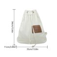thumbnail image 4 of Mochila Durable Cordón Lona de alta capacidad Color sólido Mujer Ocio diario, 4 of 8