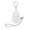 White, variant on BallsFHK Personal Alarm 130db Personal Safety Self-D-efense Alarm Keychain With Led Light ,Emergency Safety Alarm For Women, Men, Children, Elderly