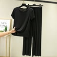 thumbnail image 7 of Summer 2024 New Modal Pajama Sets Women Lounge Cute Sleepwear Short Sleeve Casual Nightwear Large Size M-XXL Female Pijamas, 7 of 7