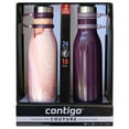 thumbnail image 1 of Contigo Couture Matterhorn Stainless Steel Water Bottles, 20 oz, 2 Count, 1 of 7