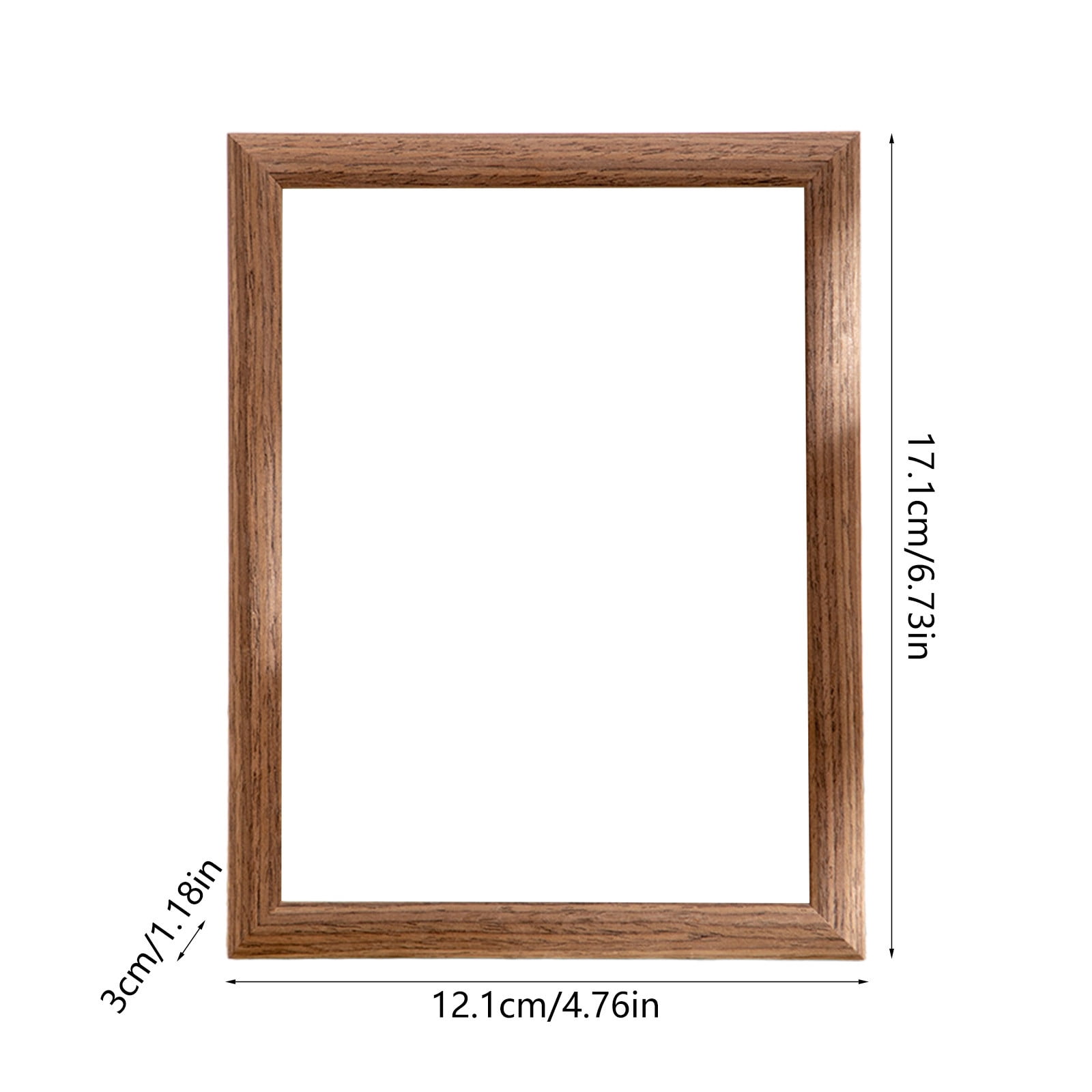 Wooden Photo Frame 6.73x4.76 Inches - Lightweight Durable Picture Frame for  Wall & Tabletop - Elegant Home Decor for Living Room Bedroom - Easy Insert  Photo Replacement - Walmart.ca