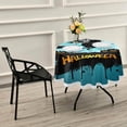 thumbnail image 7 of Coolnut Halloween Tablecloth 60", Halloween Pumpkin Witch Party Lace Round Table Cloth Water Resistant Spill Proof Large Table Cover for Kitchen BBQ Hotel Dining Party Decoration, 7 of 7