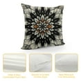 thumbnail image 4 of PHYHOO Short Plush Pillow Covers Black Orange Flower Square Pillow Case for Bedroom, Sofa, Car Decoration Both Sides, 4 of 5