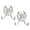 White, variant on 2Pcs Metal Cast Iron Wall Hooks European Styles Horse Head Hangers Outdoor Garden Decoration Entryway Hardware