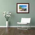 thumbnail image 4 of Trademark Fine Art 'Tropical Beach' Canvas Art by Pierre Leclerc, White Matte, Wood Frame, 4 of 4