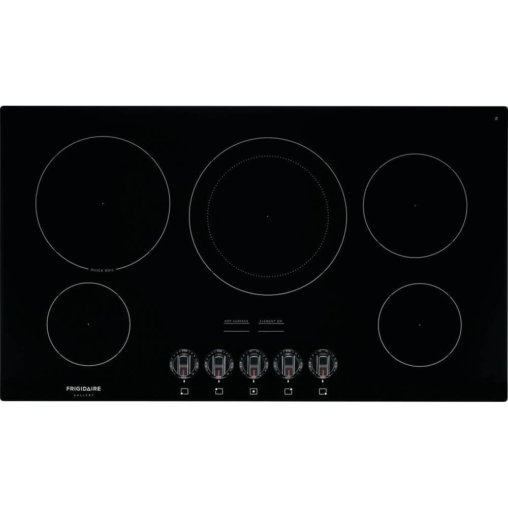 Frigidaire Gallery FGEC3648UB 36 inch Black 5 Burner Electric Cooktop