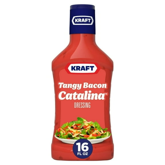 Kraft Tangy Bacon Catalina Salad Dressing 16 fl oz Bottle (Pack of 2)
