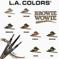thumbnail image 3 of L.A. COLORS Browie Wowie, Ultra-smooth, Retractable Eyebrow Pencil, Warm Brown, 3 of 5