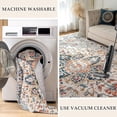thumbnail image 6 of VK·LIVING Area Rugs Machine Washable Rug 9'x 12' Vintage Design Washable Area Rugs with Non Slip Rugs for Living Room Bedroom Traditional Woven Rug Carpet Stain Resistant, Home Decor Office Boho Rug, 6 of 8