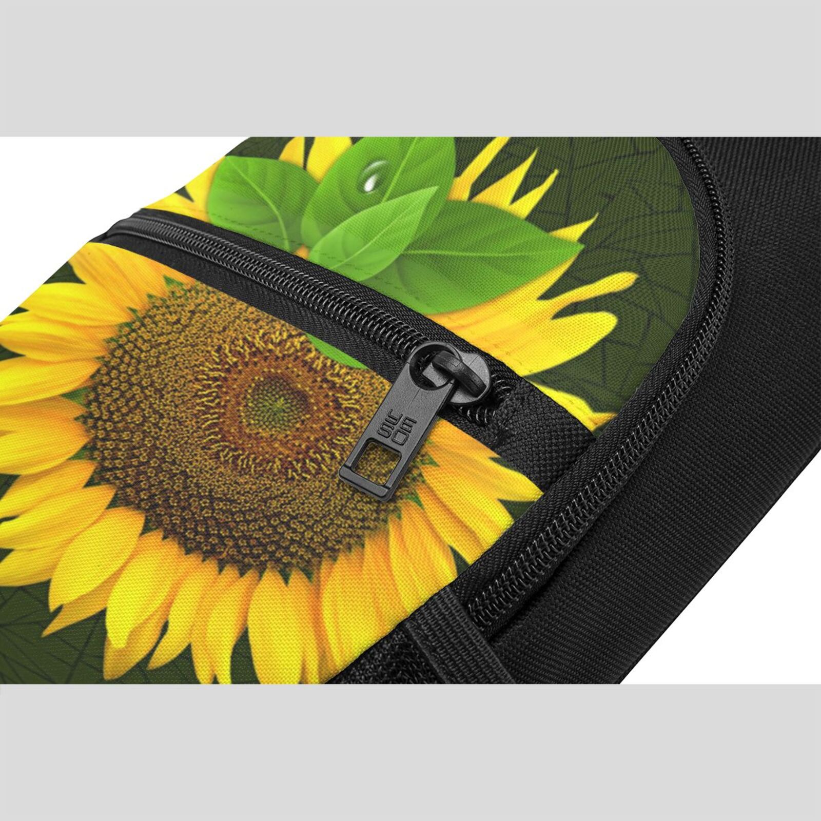 Xecao's Sunflower3 Print Sling Bag: A Versatile Chest, Shoulder, and Crossbody Backpack for Casual Days Out, Perfect for Both Men and Women