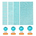 thumbnail image 3 of Uxcell 1792 Pcs 4 Sheets Sky Blue Rhinestone Stickers 3/4/5/6 mm Self Adhesive Rhinestones Gems for DIY Decoration Craft, 3 of 5