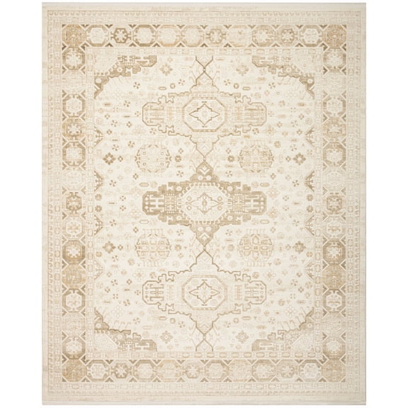 Nourison Pardis 7'10" x 9'10" Ivory Beige Vintage Indoor Rug