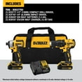 thumbnail image 3 of DEWALT 20V MAX Cordless Drill, Impact Driver, 2-Tool Power Tool Combo Kit, Brushless Power Tool Set with 2 Batteries and Charger Included (DCK277D2) C55, 3 of 3