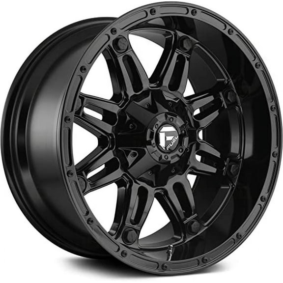 Fuel 1PC Aluminum Rim D625 HOSTAGE 20X9in Gloss Black Finish, D62520907050
