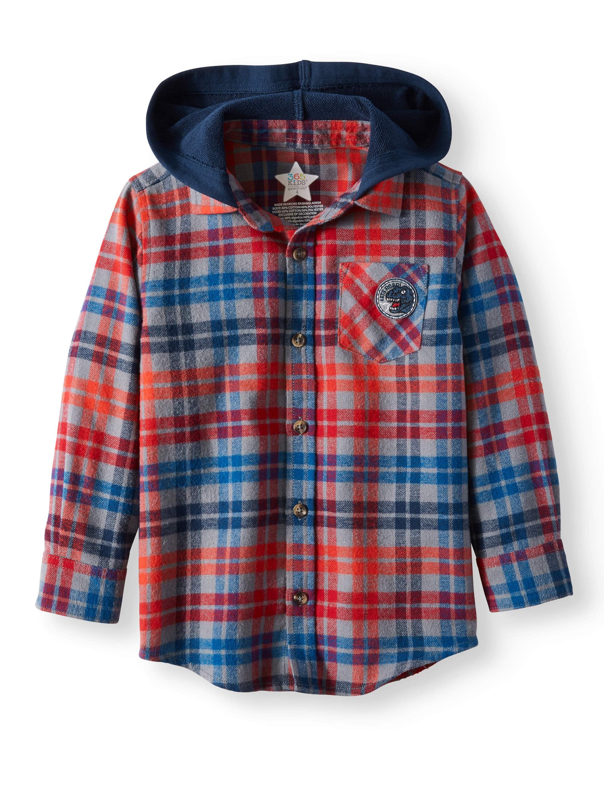 flannel hoodie boys