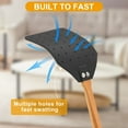 thumbnail image 6 of 2 Pcs Leather Fly Swatter,Happon Heavy Duty Manual Fly Swatter with Long Wood Handle,Durable Fly Swatter Catcher Wasp Swatter for Indoor Outdoor Home Fly, 6 of 7