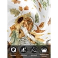 thumbnail image 7 of Orange Pumpkins Fall Cloth Napkins Set of 8 Reusable Dinner Napkins, Sunflower Thanksgiving Botanical Pastoral Cocktail Napkin Washable Table Napkins for Wedding/Holiday Party/Baby Shower 20"x20", 7 of 7