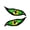 B, variant on B Personalized Sticker With Devil Eye Motif For Customizing Tech And Auto