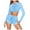 Sky Blue womens sets, variant on Wenini Sweatsuits for Women Set 2 Piece Up to 65% Off Women Sexy Fitness Strap Long Sleeve Sport Suit Tracksuit Gym Wear Yoga Sets Casual Loose Cozy Yoga Sets