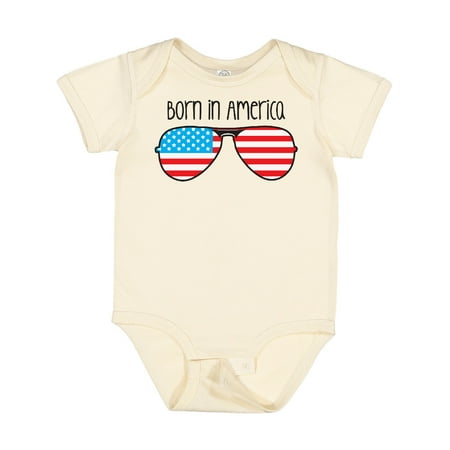 

Inktastic Born in America Gift Baby Boy or Baby Girl Bodysuit
