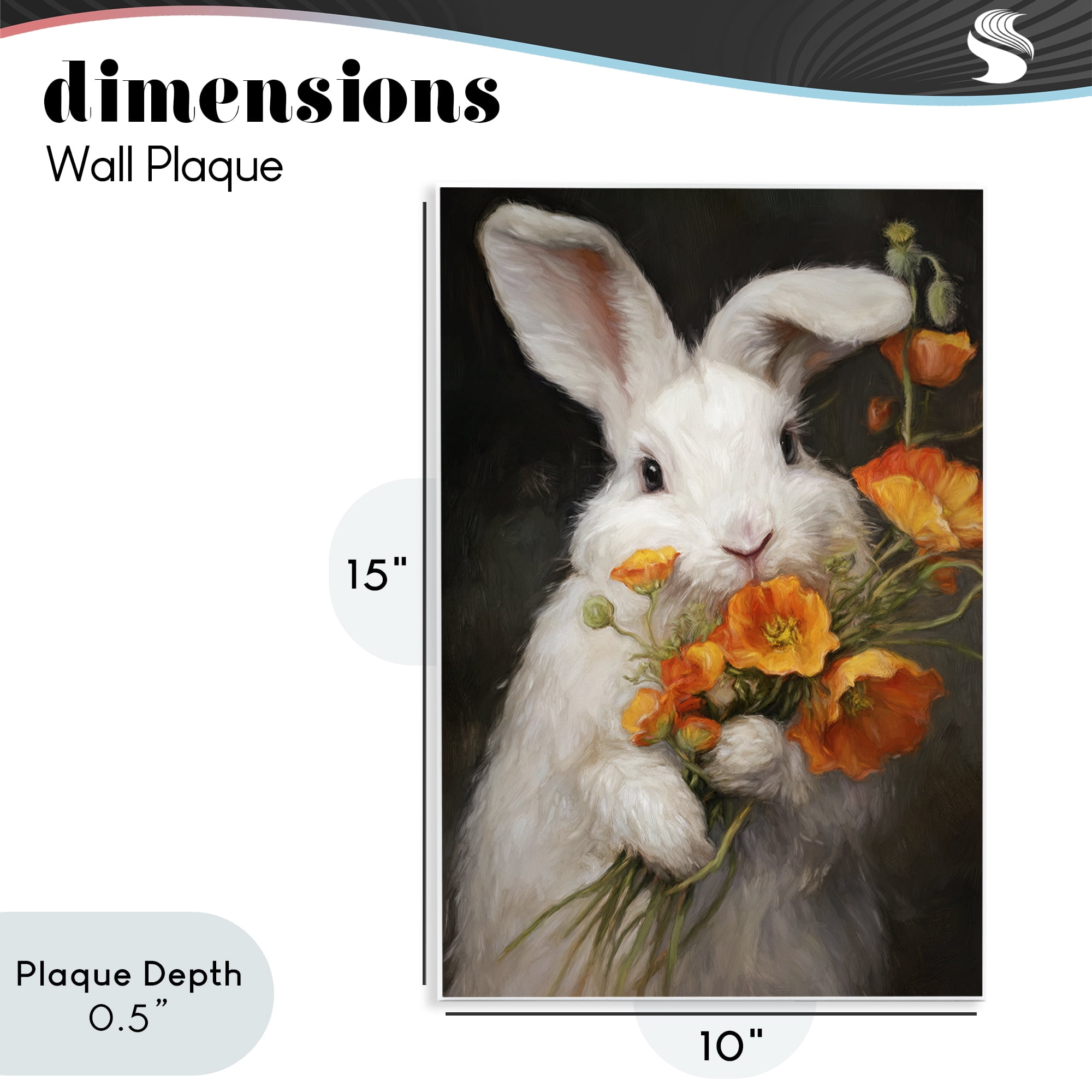 Stupell Industries Floppy Loves Her Poppies Wall Plaque Art, design by Tina LeCour