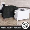 thumbnail image 3 of RITZ Two-Slice Toaster Kitchen Appliance Cover (APPLIANCE NOT INCLUDED), Black, 3 of 5