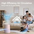 thumbnail image 5 of Purifier for Bedroom, H13 HEPA Filter Covers 1074 Sq Ft, 24dB Ultra Quiet Sleep Mode, 360 ° Outlet Cleaner with Night Light for Home Pets Office, 5 of 6