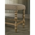 thumbnail image 2 of Birmingham Microfiber Counter Height Bench with Nailhead in Driftwood Finish, 2 of 3