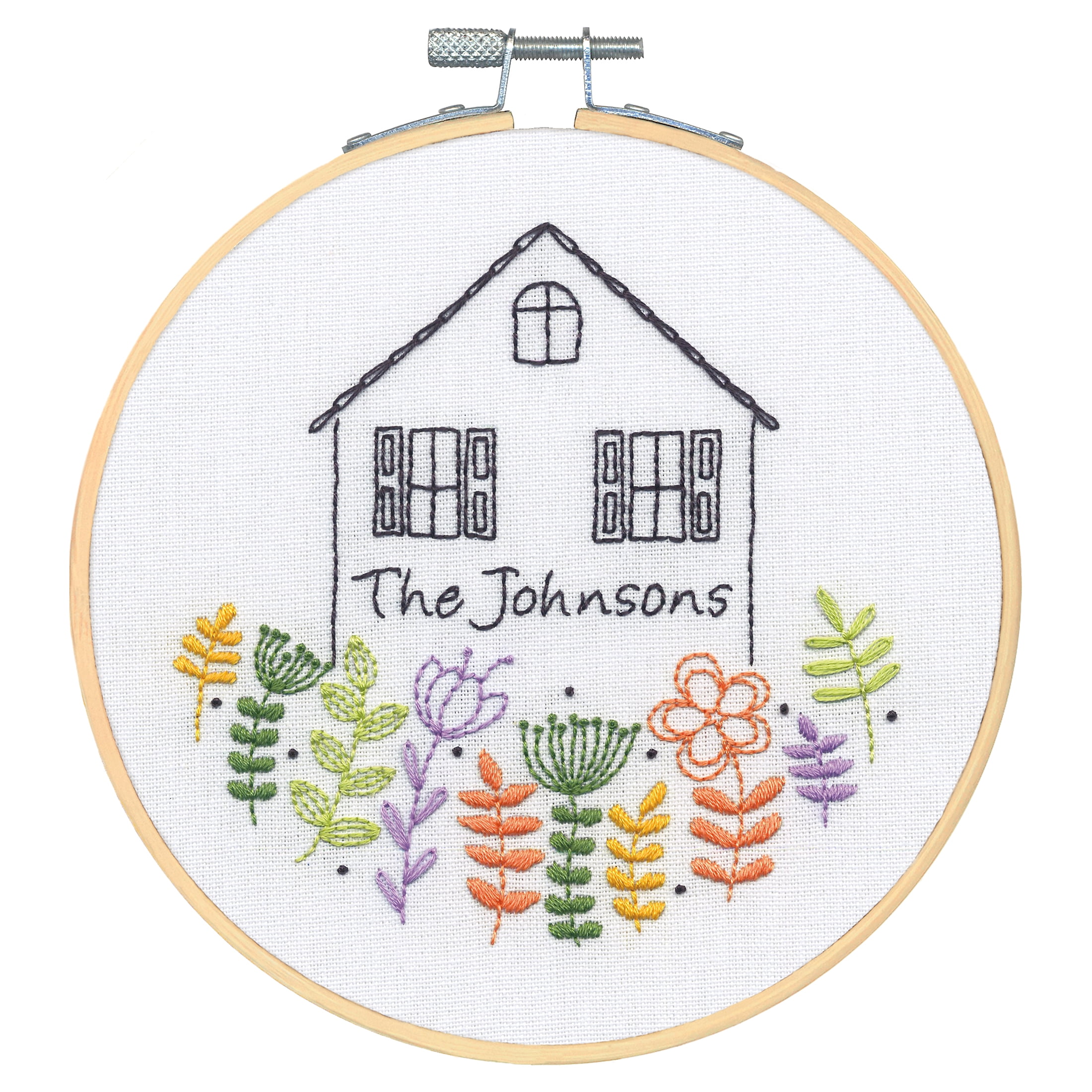 Dimensions Welcome Home Embroidery Kit, 6" Diameter