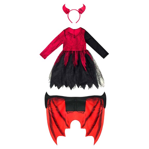 OJSFQUFP Halloween Girl's COS Performance Outfit for Girls Halloween for Kids