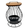 thumbnail image 2 of Organizador de cápsulas de café Cesta para cápsulas de café Barra de café de metal independiente M negro, 2 of 9