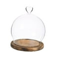 thumbnail image 3 of Esquirla with Base,Glass Dome DIY Valentines Day Decor, Crafts,Wedding Gifts Jewelry Display Jar Display Case Glass Cover brown, 3 of 8