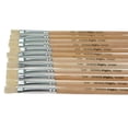 thumbnail image 2 of School Smart White Bristle Paint Brushes, Short Handle, 1/4 Inch, Set of 12, 2 of 3