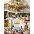 thumbnail image 5 of Orange Fall Pumpkins Tablecloth Rectangle Table Cloth 60x84 , Waterproof Tablecloth Outdoor Table Cloth, Thanksgiving Autumn Botanical Washable Table Cover for Kitchen Dining Party, 5 of 8