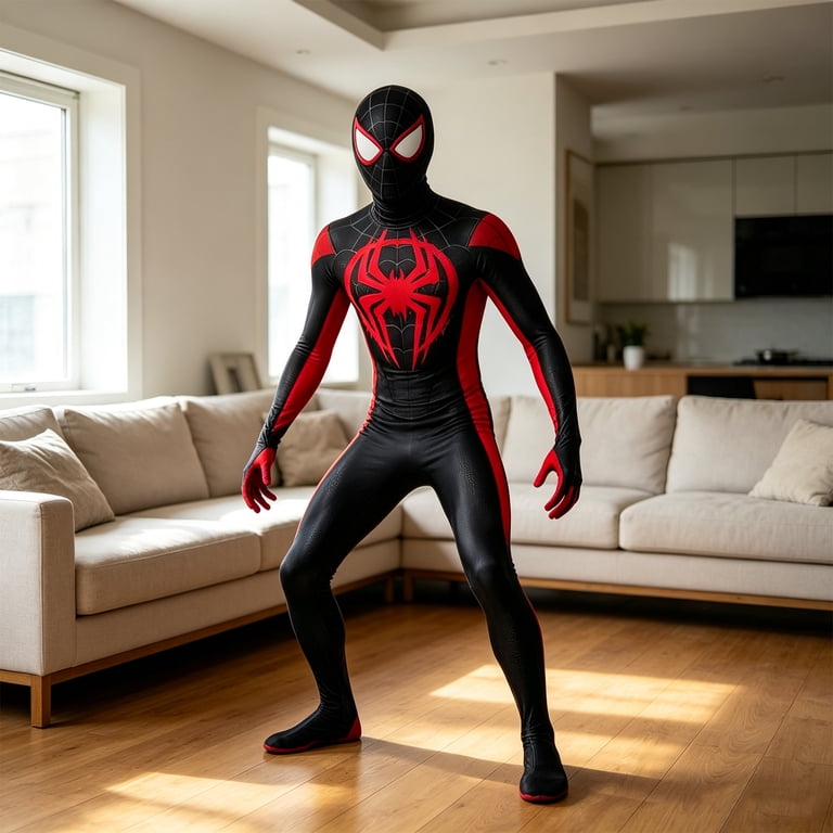 Spider Outfits, Spider Emblem Hero Costume, Body Long Sleeve Jumpsuit ...