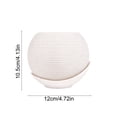 thumbnail image 2 of Modern Woven Textured Split Flower Pot Decorative Bonsai Planter with Saucer for Small Plants Succulents Living Room Home Office Shelf Decor, 2 of 5