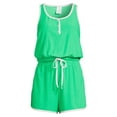 thumbnail image 5 of No Boundaries Juniors’ Henley Tank Top and Shorts Set, 2-Piece, 5 of 5