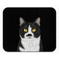 thumbnail image 2 of WIRESTER 8.66x7.08 in Rectangle Mouse Pad with Non-Slip Rubber Base for Computers, Laptop, Office & Home - Moustached Tuxedo Cat, 2 of 5