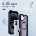 thumbnail image 6 of Dteck for iPhone 16 Plus Case with Camera Stand, Military-Grade Drop Protection Magnetic Phone Case Compatible with MagSafe Accessories, Frosted Deep Purple, 6 of 9