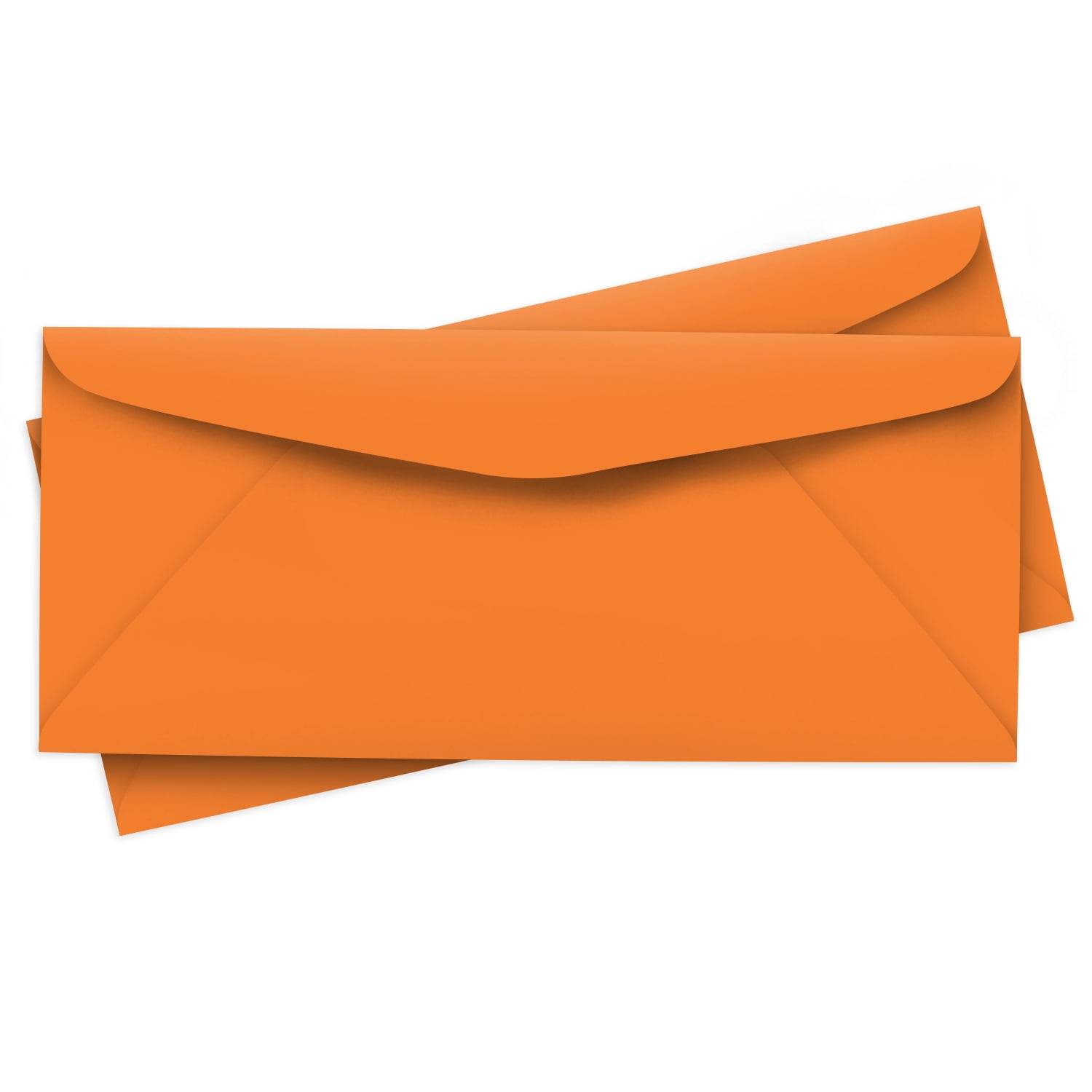 Orange Bright Color 10 Envelopes Great for Mailing Letters, Business