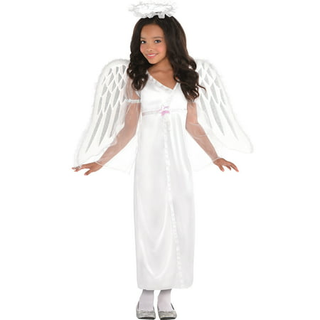 Suit Yourself Heavenly Angel Halloween Costume for Girls, with Headband
