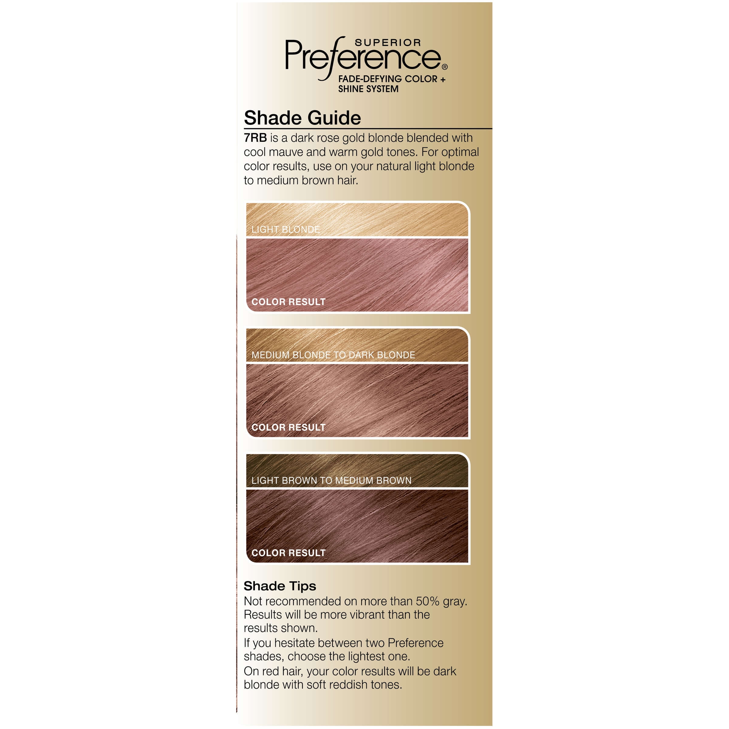 L Oreal Paris Superior Preference Permanent Hair Color 7rb