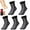 Gray, variant on Autumn Winter Socks, 5 Pairs Women's Thickened Fleece Lined Cold-Proof Warm Self-Heating Socks, Mid Tube Thick Velvet Design for Men & Women