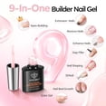 thumbnail image 5 of modelones Builder Nail Gel,No Top Coat Needed Builder for Nails Cover Nude, C-Curve Sculpting, Glossy Jelly Finish Nude Pink, No-Wipe, 9-in-One LED Lamp Cured Color Gel Polish for Quick Diy Salon, 5 of 10