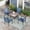 Blue, variant on Sophia & William 5 Piece Patio Dining Set Patio Dining Table with 4 Blue Textilene Chairs