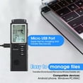 thumbnail image 4 of RONY Mini Digital Voice Recorder with A-B Repeat - Rechargeable One-key Start Voice Activated Recording Device with Playback Noise Reduction USB Cable for Meeting Music Concert Lecture Interview, 4 of 7