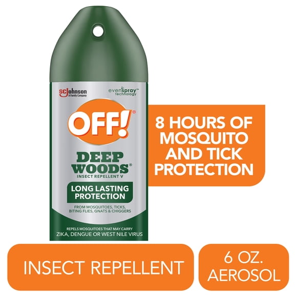 OFF! Deep Woods Outdoor Mosquito Repellent V, Up to 8 Hours of Protection from Mosquitoes, 6 oz.